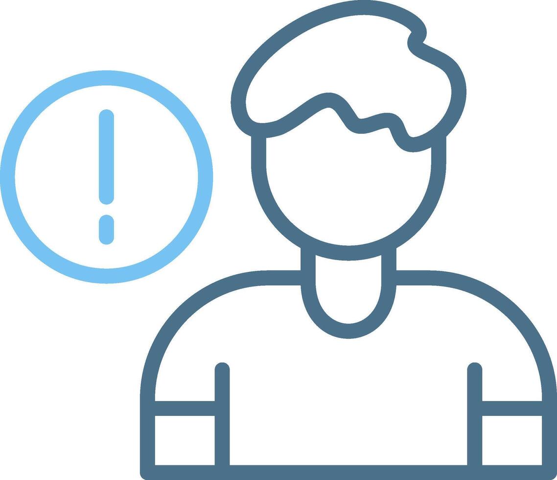 Information Line Two Colour Icon Design vector