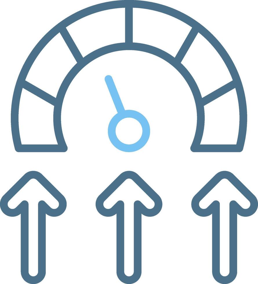 Potential Line Two Colour Icon Design vector