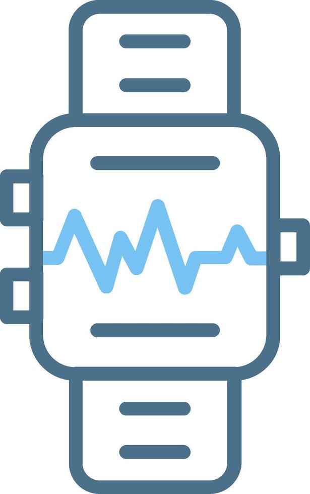 Smartwatch Line Two Colour Icon Design vector