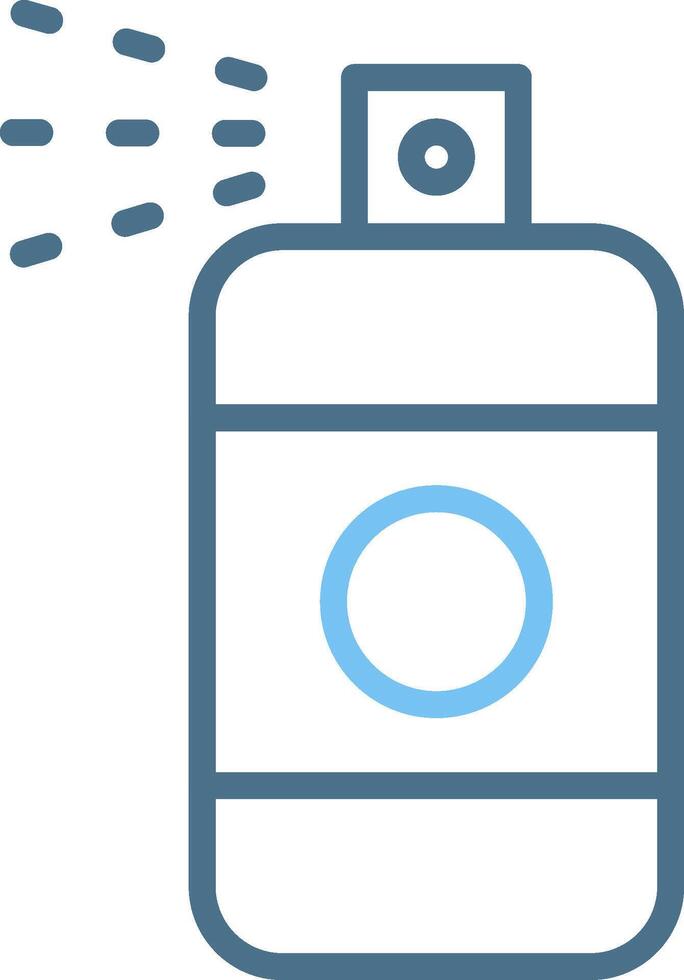 Spray Line Two Colour Icon Design vector