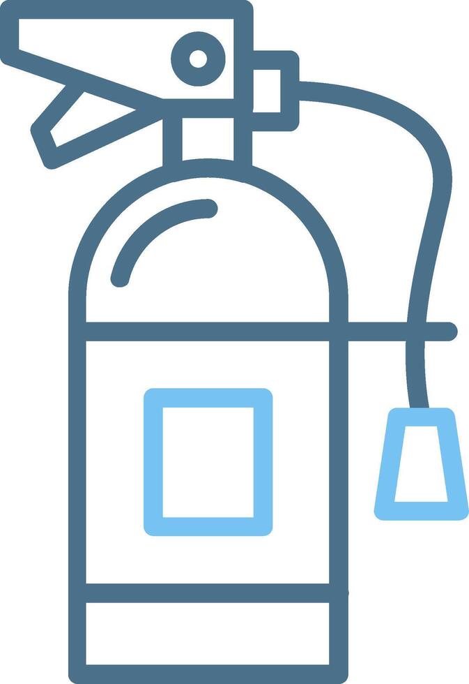 Fire Extinguisher Line Two Colour Icon Design vector