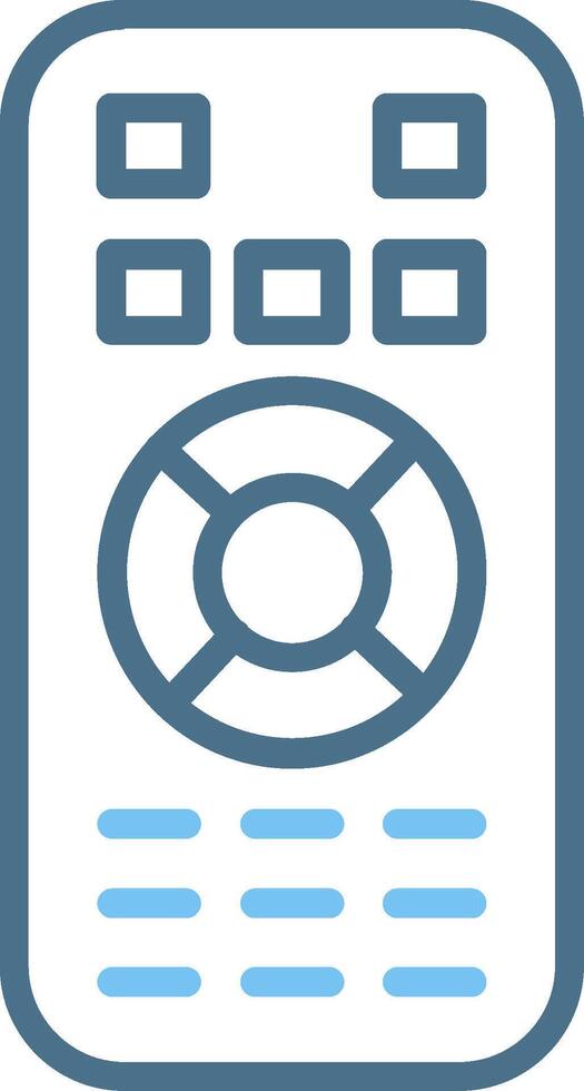 Remote Control Line Two Colour Icon Design vector