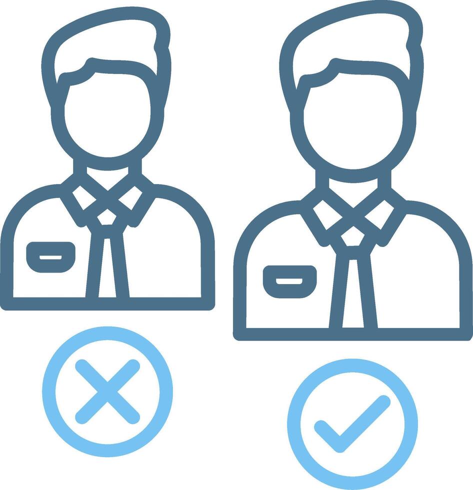 Selection Line Two Colour Icon Design vector