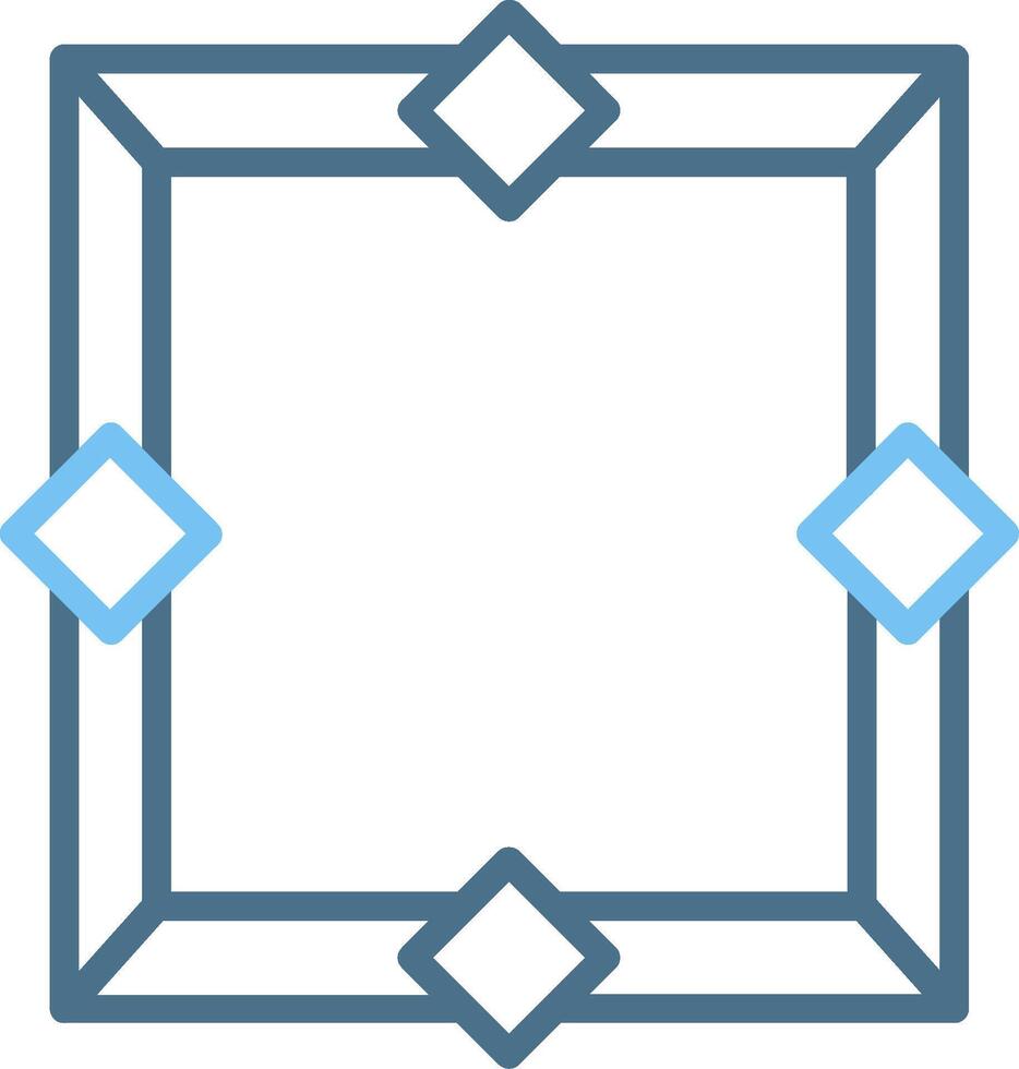 Frame Line Two Colour Icon Design vector
