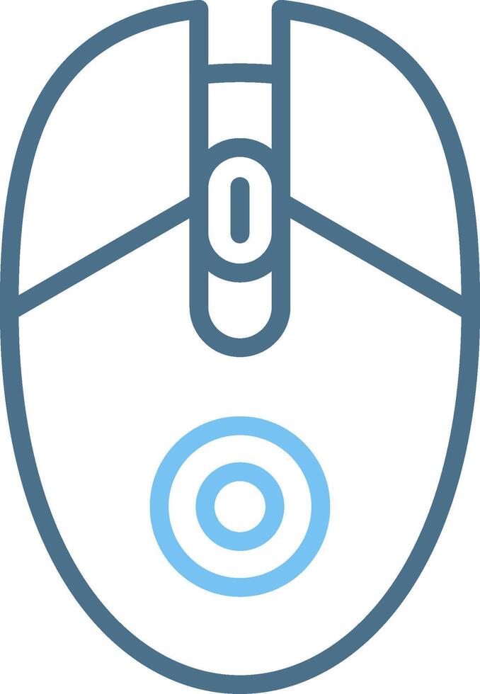 Mouse Line Two Colour Icon Design vector