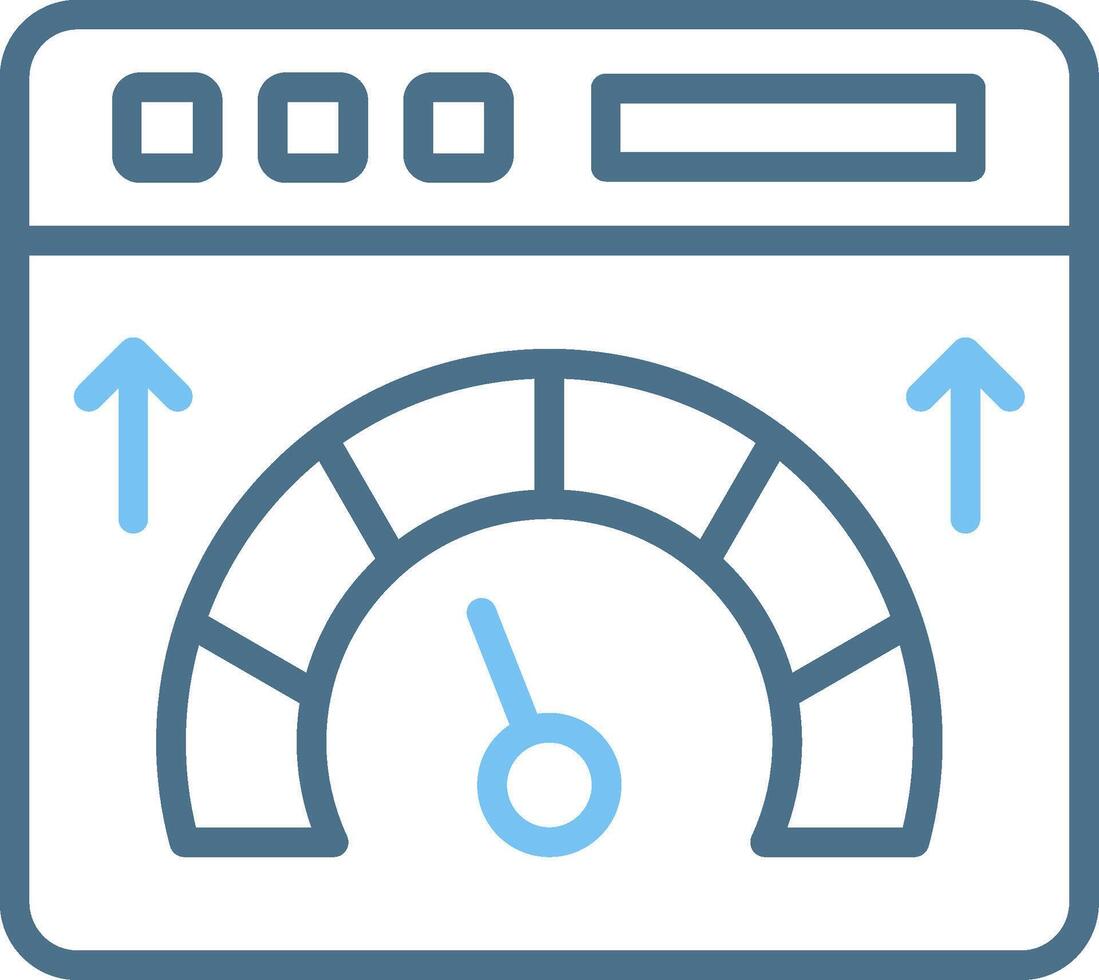 Web Speed Line Two Colour Icon Design vector