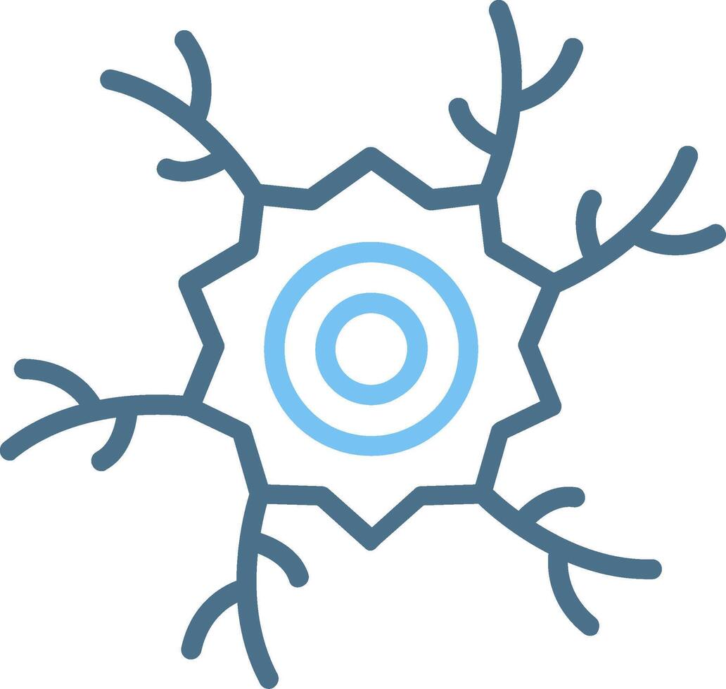 Nerves Line Two Colour Icon Design vector