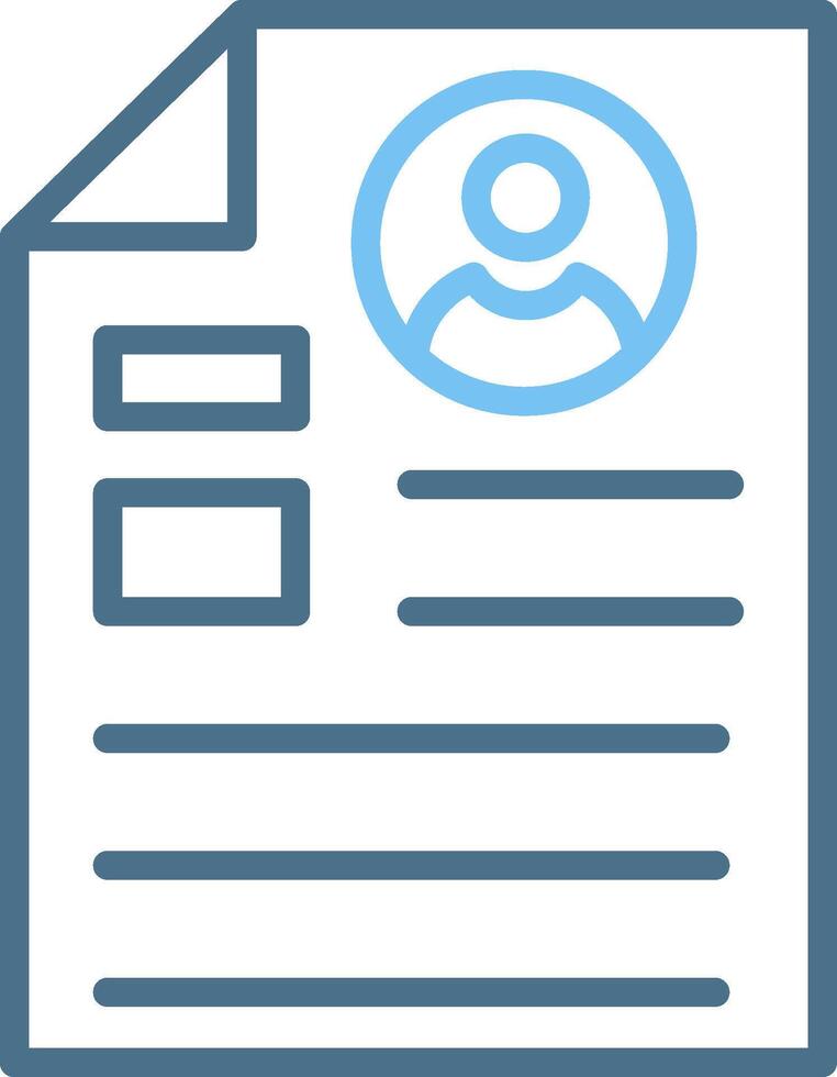 User Data Line Two Colour Icon Design vector