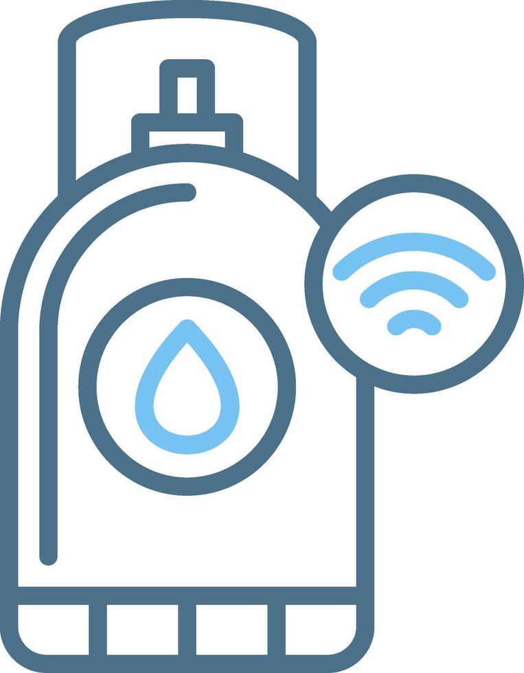 Gas Tank Line Two Colour Icon Design vector