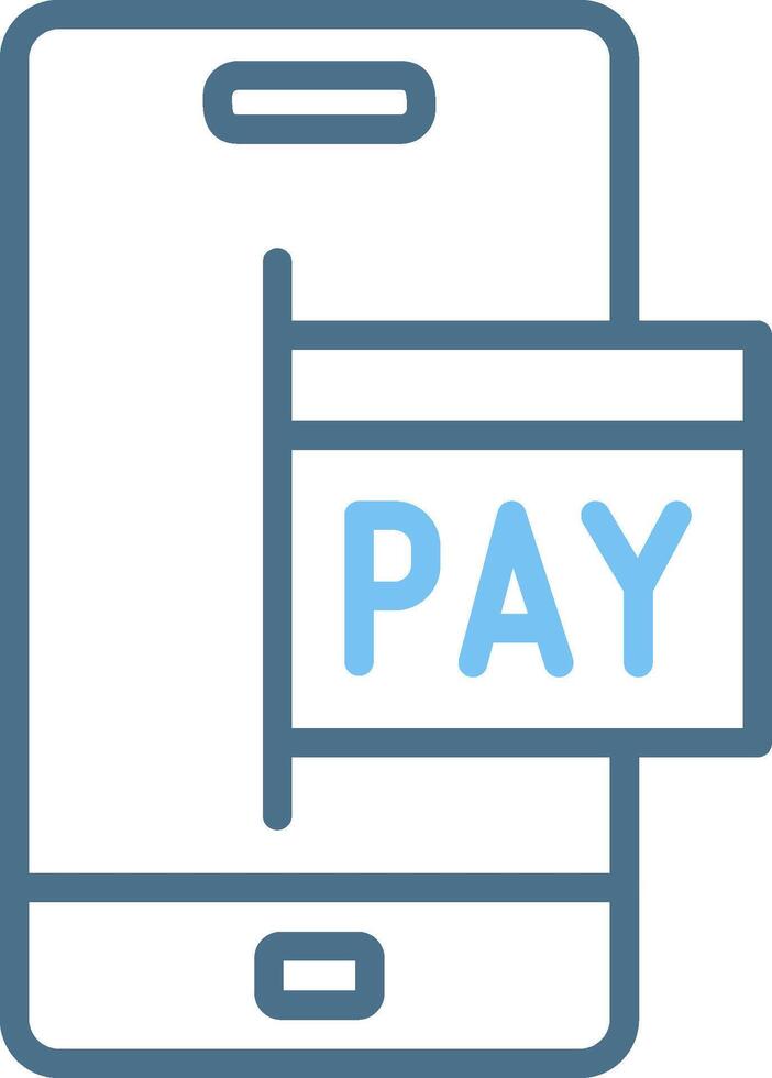 Payment Method Line Two Colour Icon Design vector