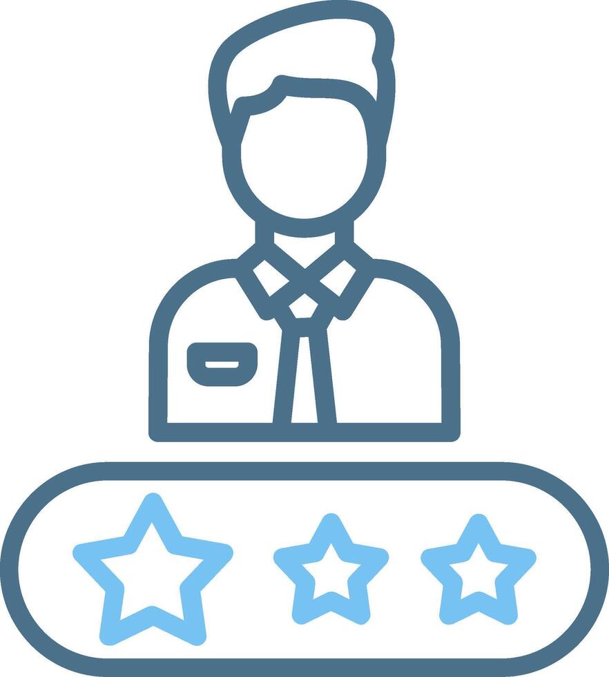 Rate Line Two Colour Icon Design vector