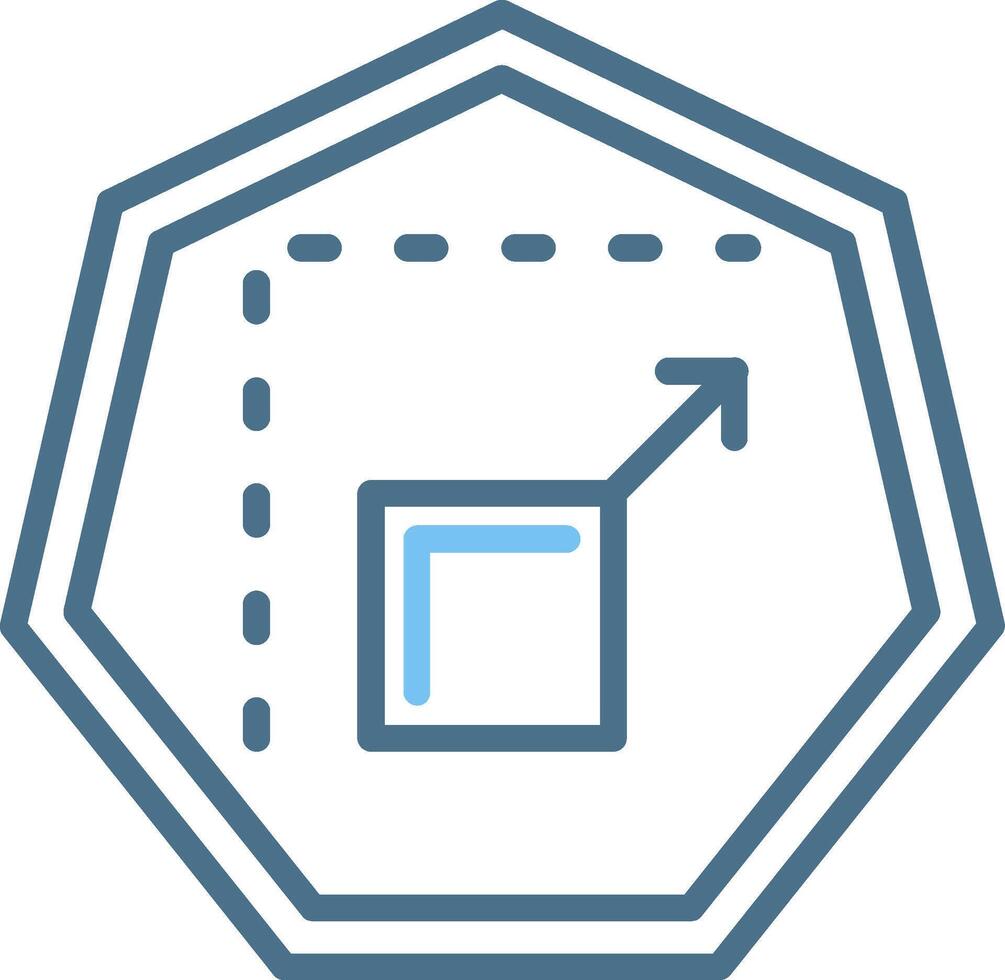 Scalable Line Two Colour Icon Design vector
