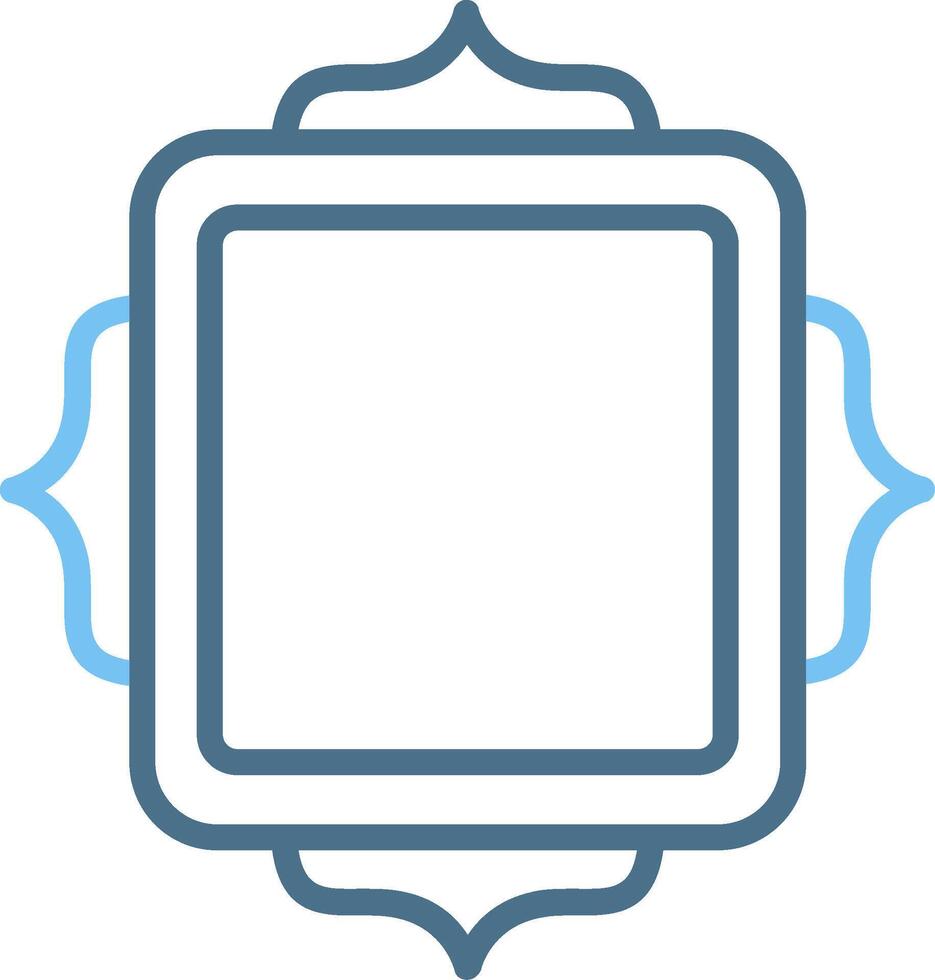 Frame Line Two Colour Icon Design vector