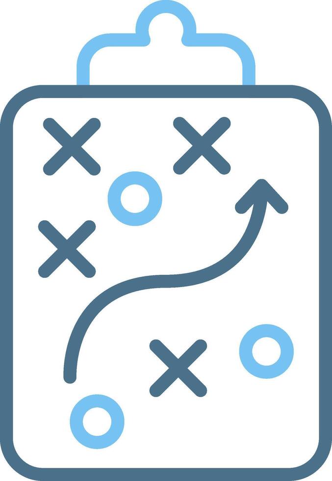 Strategy Line Two Colour Icon Design vector