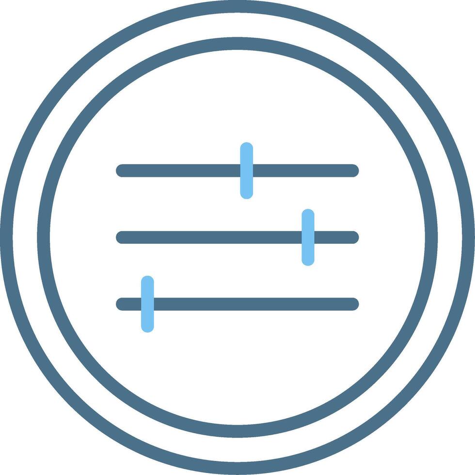 Adjust Line Two Colour Icon Design vector