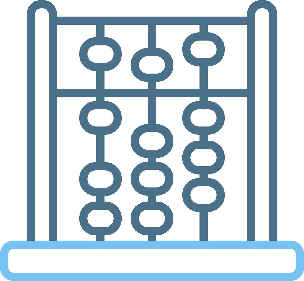 Abacus Line Two Colour Icon Design vector