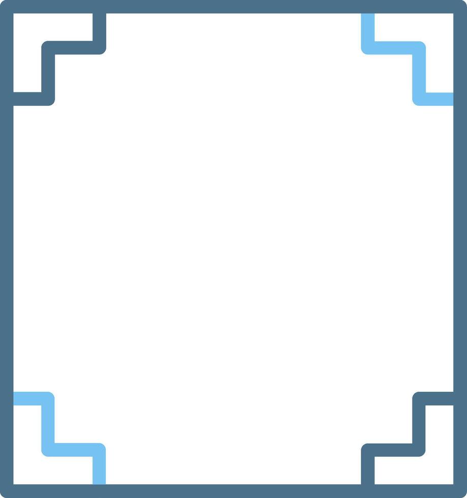 Frame Line Two Colour Icon Design vector