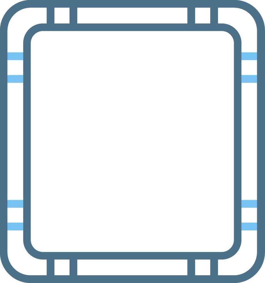 Frame Line Two Colour Icon Design vector