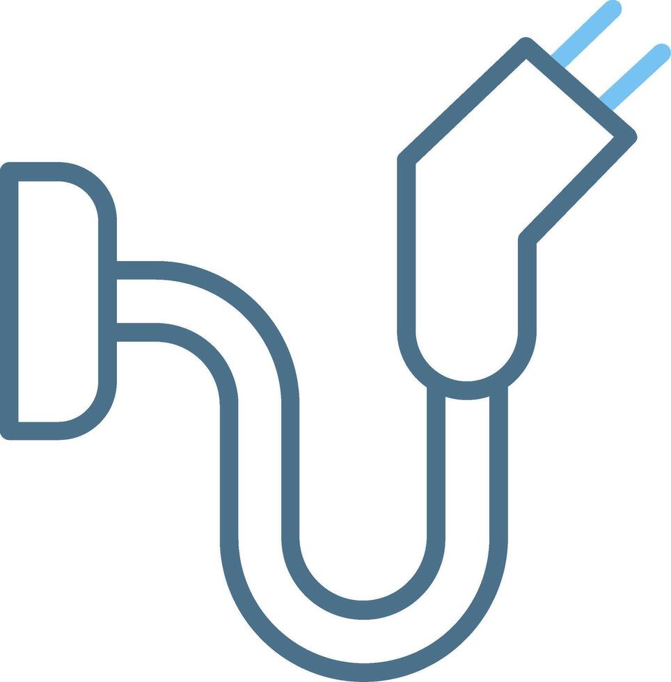 Charger Line Two Colour Icon Design vector