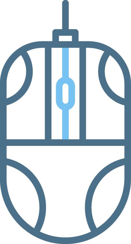 Mouse Line Two Colour Icon Design vector