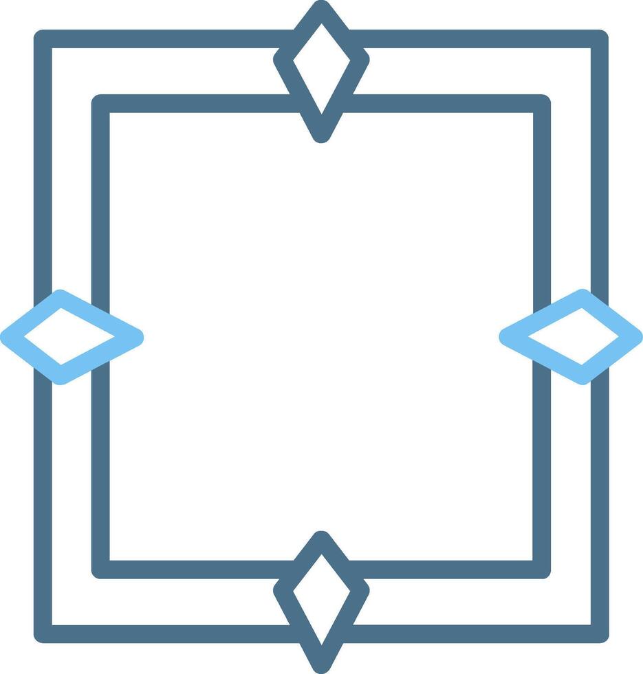 Frame Line Two Colour Icon Design vector