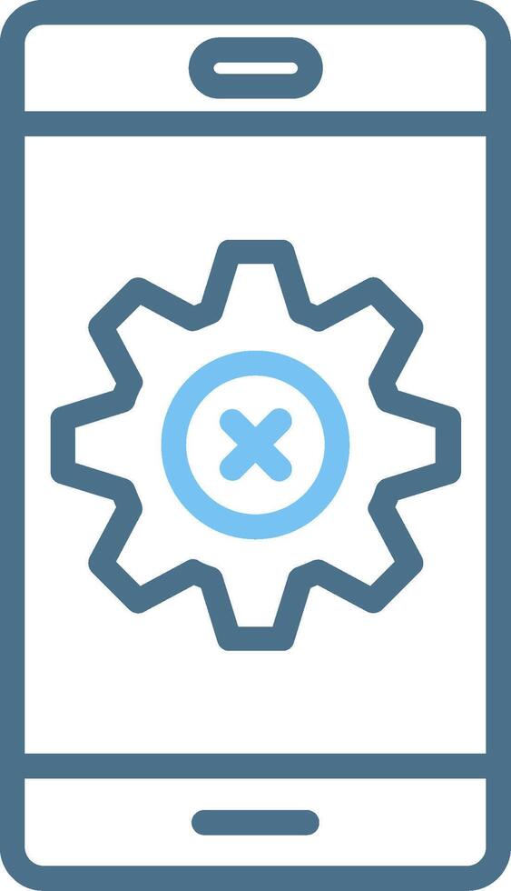 Cease Of Activity Line Two Colour Icon Design vector