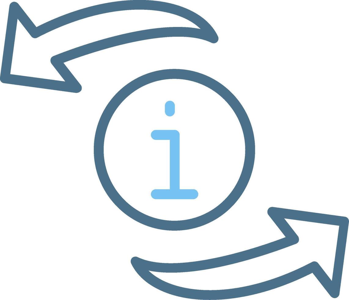 Refresh Line Two Colour Icon Design vector