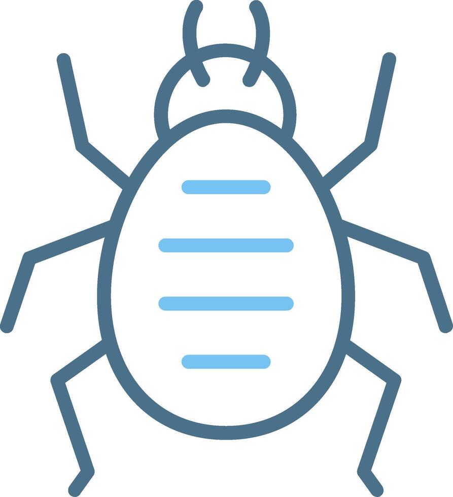 Mite Line Two Colour Icon Design vector