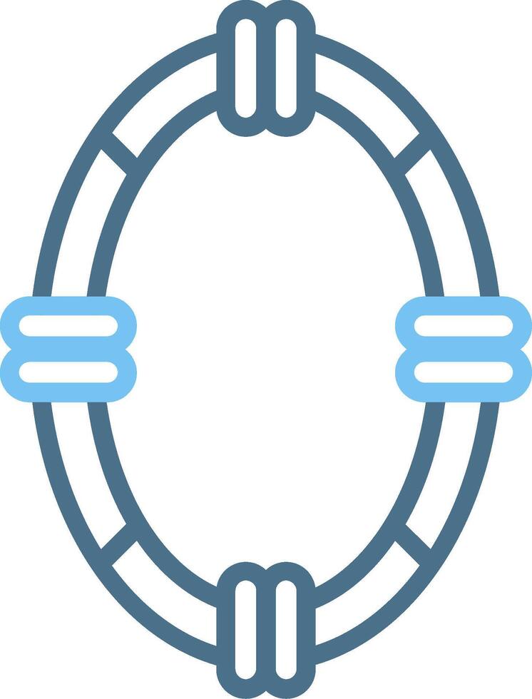 Frame Line Two Colour Icon Design vector