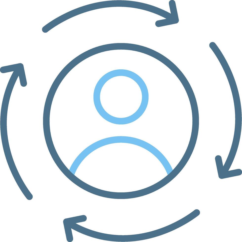 Consistency Line Two Colour Icon Design vector