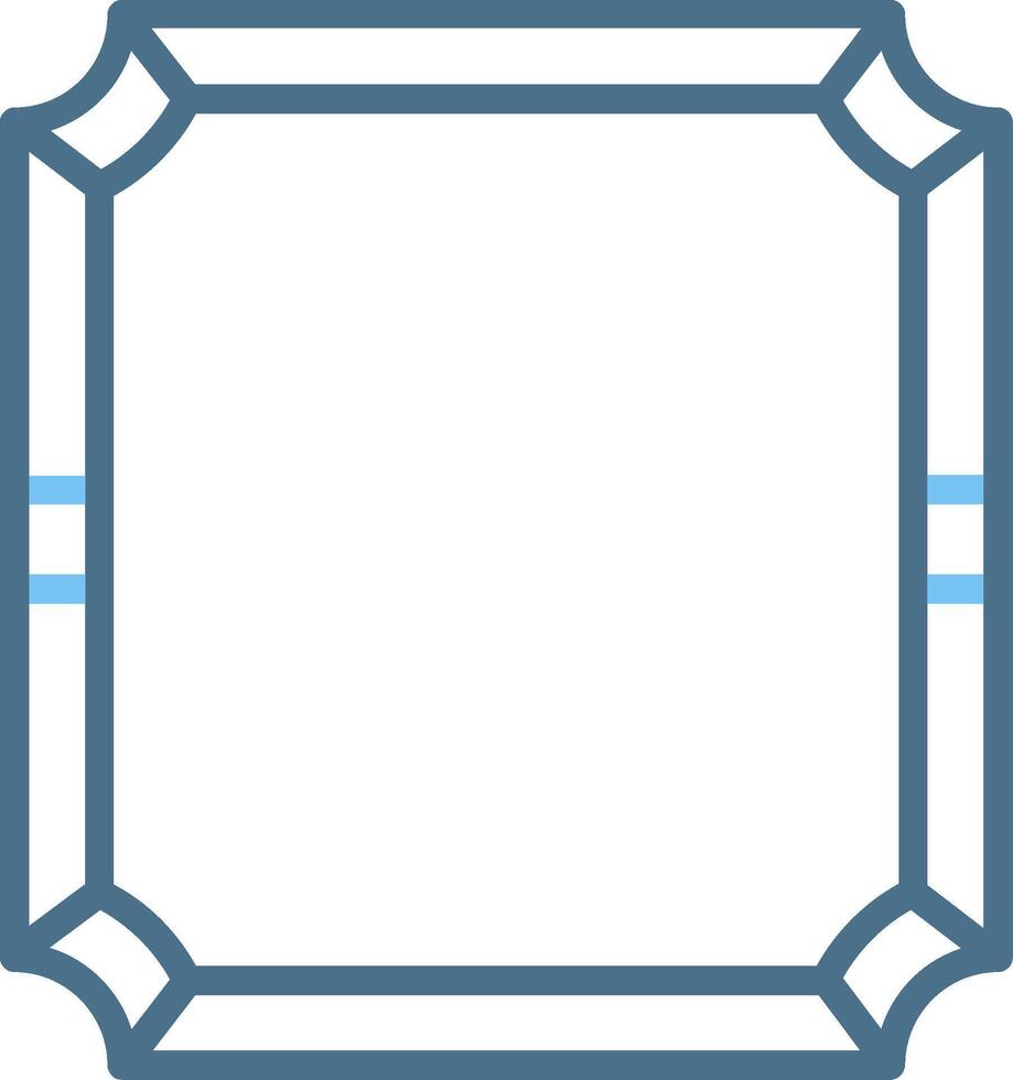 Frame Line Two Colour Icon Design vector