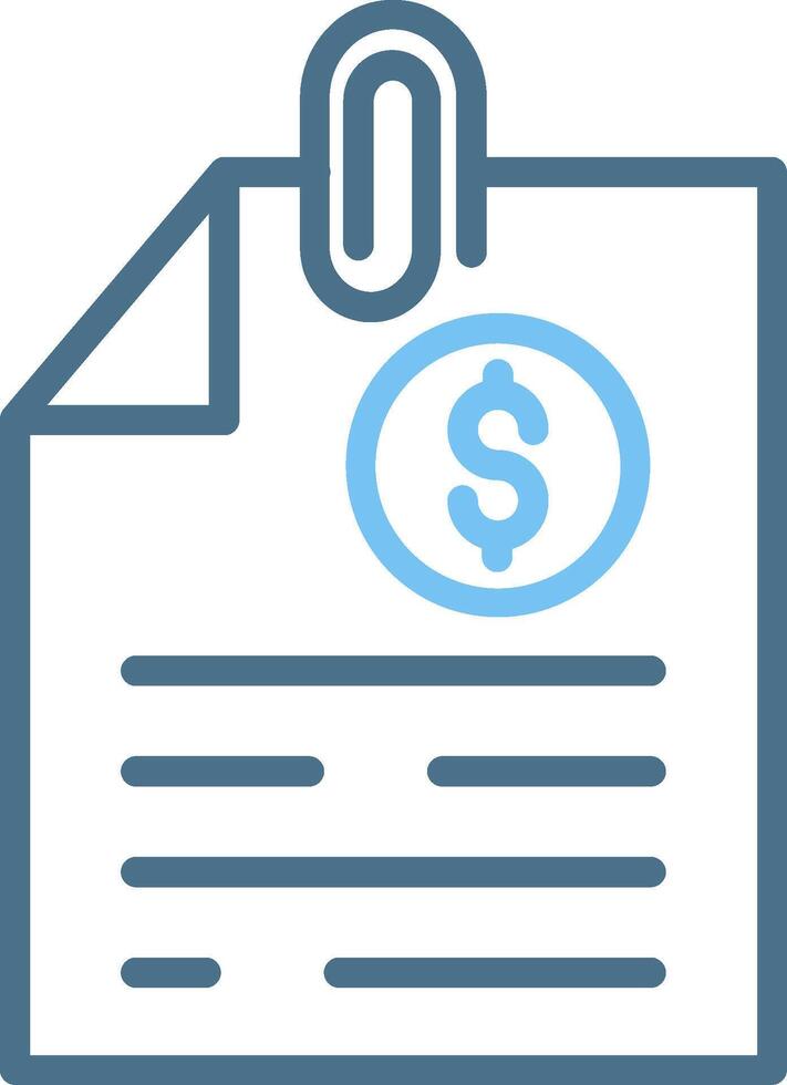 Files Line Two Colour Icon Design vector