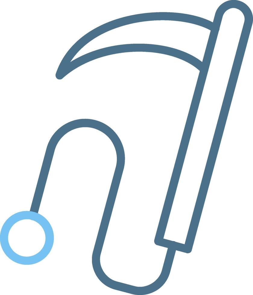 Kusari Line Two Colour Icon Design vector