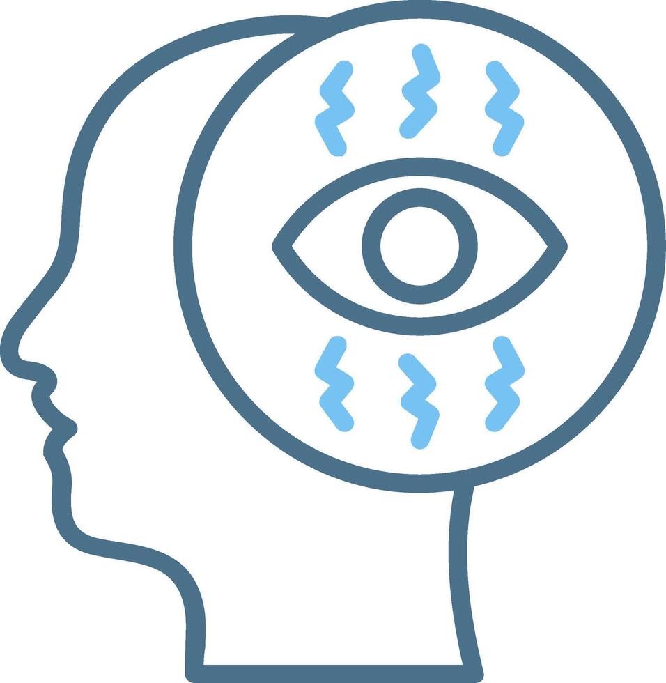 Obsession Line Two Colour Icon Design vector