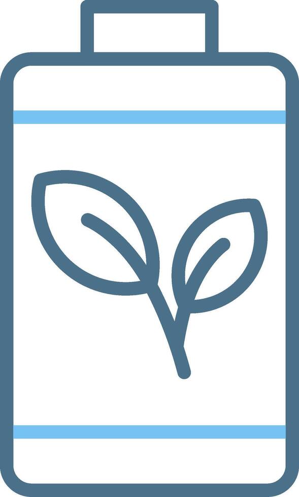 Leaf Line Two Colour Icon Design vector