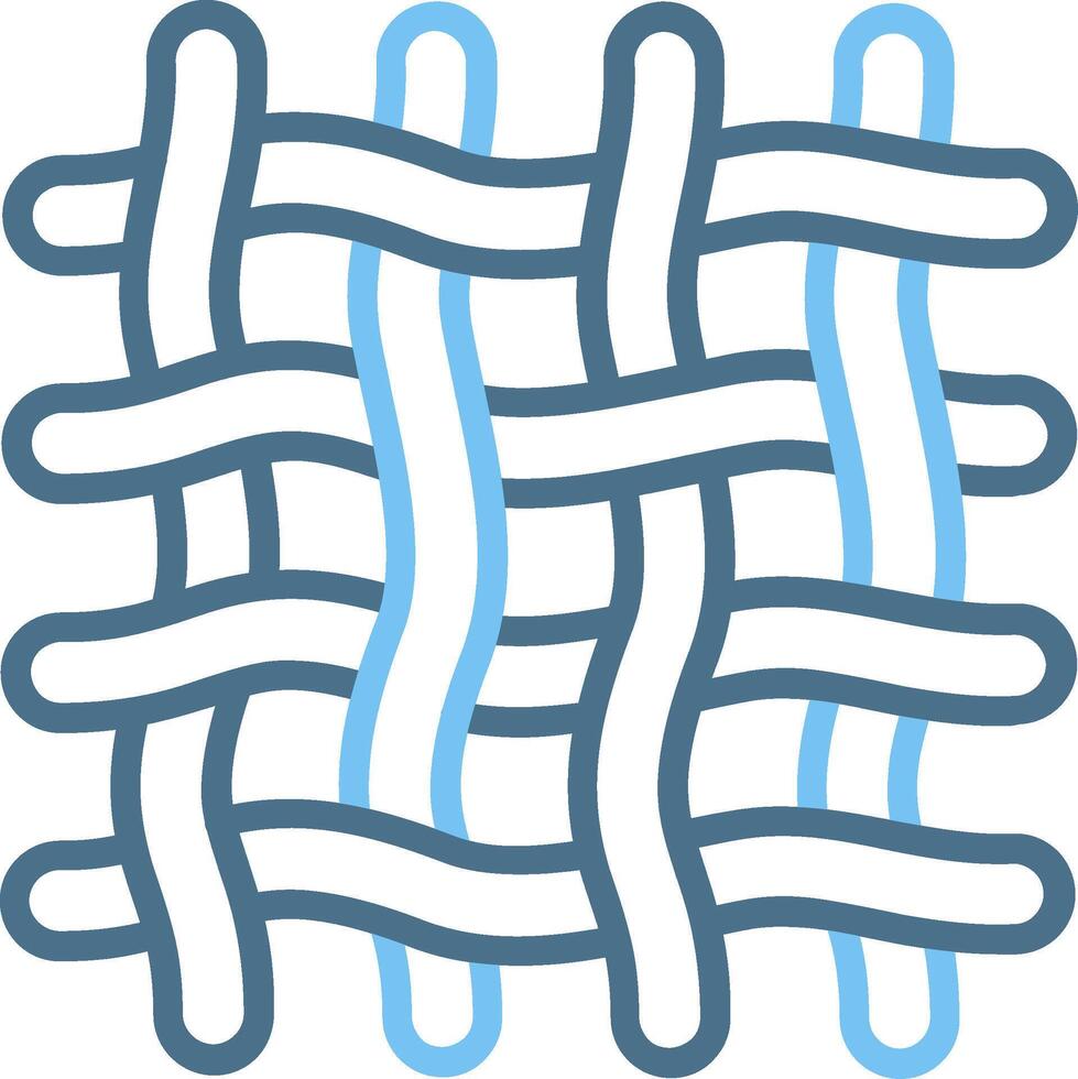 Textiles Line Two Colour Icon Design vector