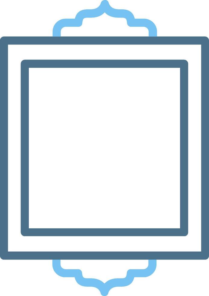 Frame Line Two Colour Icon Design vector