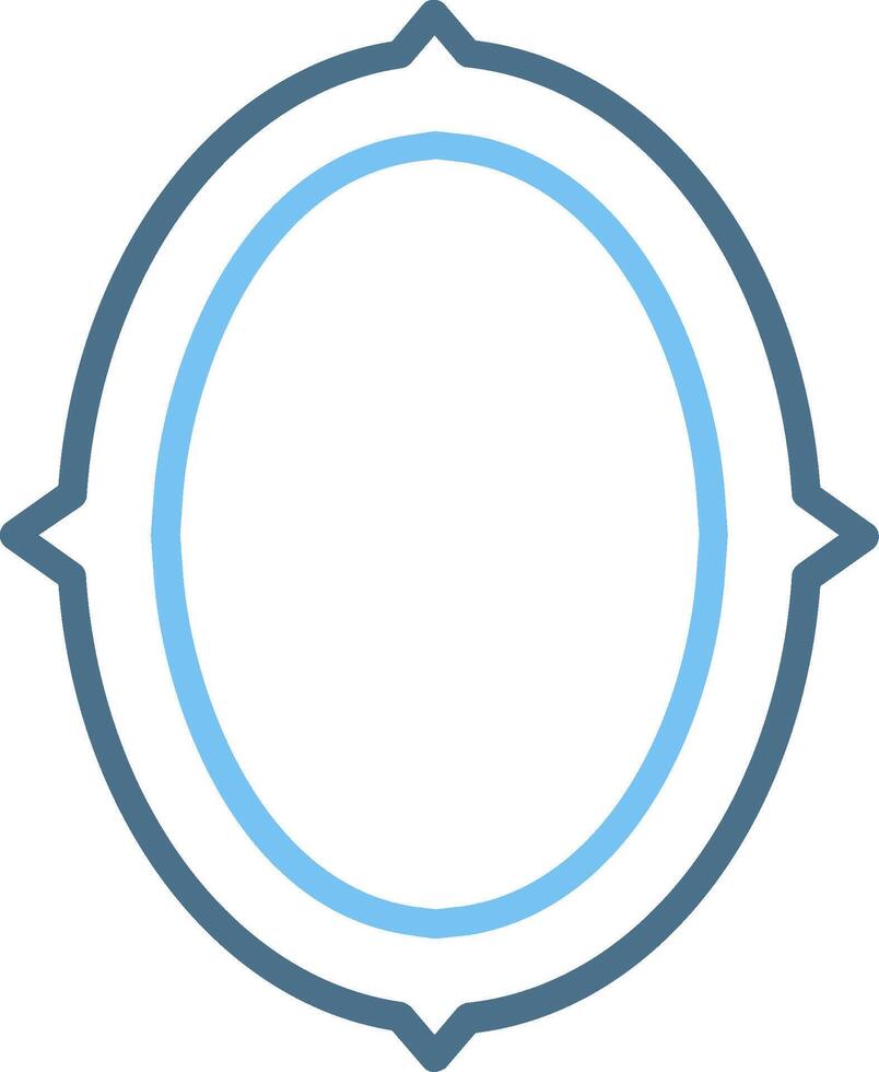 Frame Line Two Colour Icon Design vector