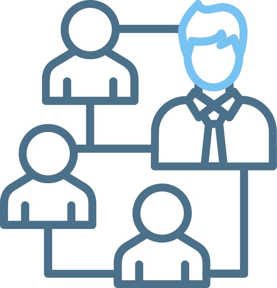 Network Line Two Colour Icon Design vector