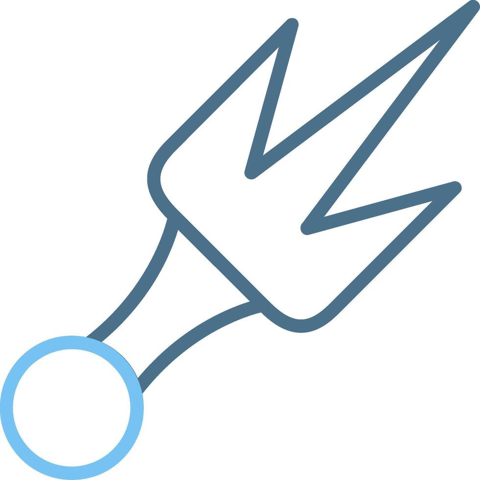 Sai Line Two Colour Icon Design vector