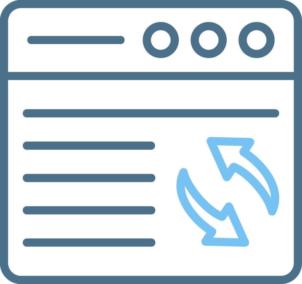 Syn Line Two Colour Icon Design vector