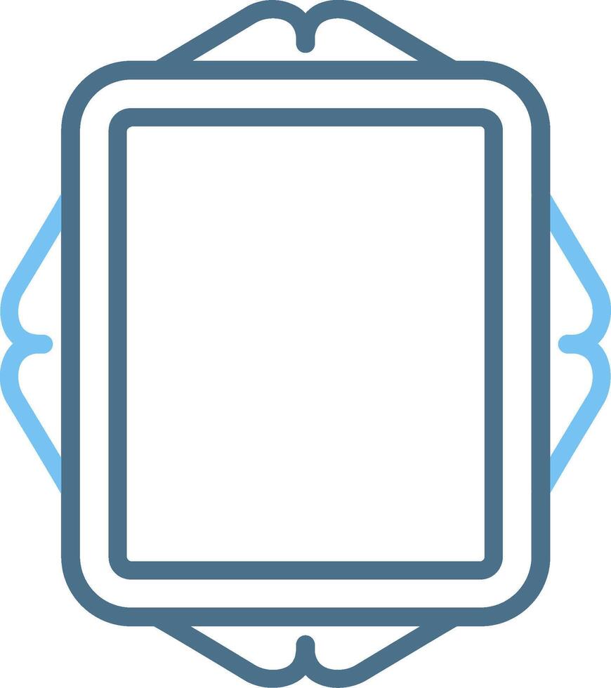 Frame Line Two Colour Icon Design vector