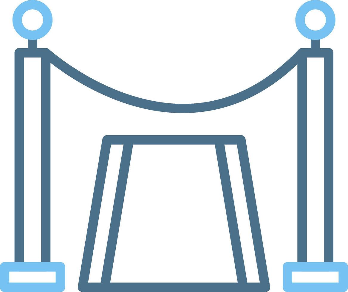 Red Carpet Line Two Colour Icon Design vector
