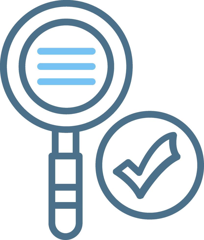 Search Line Two Colour Icon Design vector