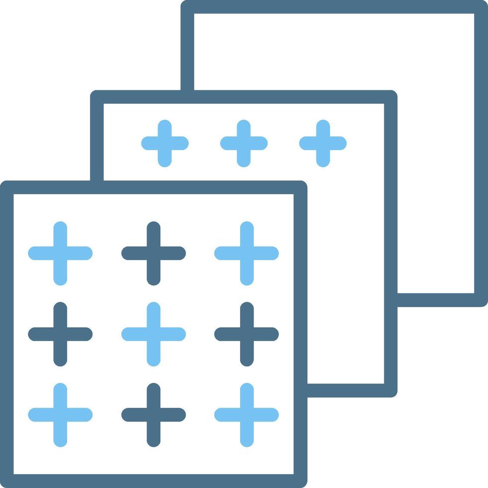 Layers Line Two Colour Icon Design vector