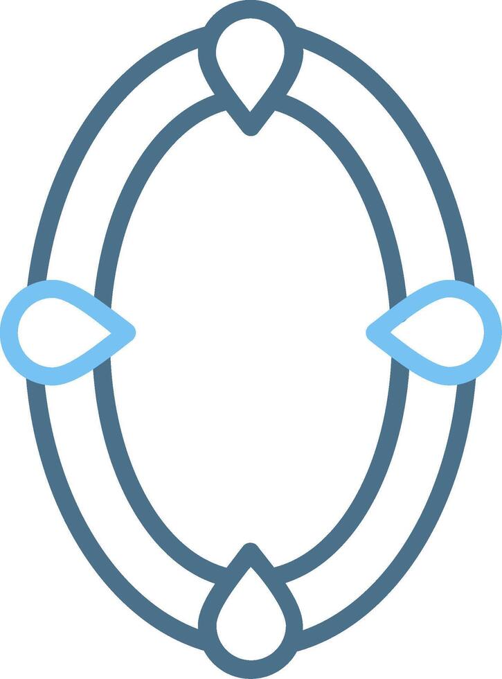 Frame Line Two Colour Icon Design vector