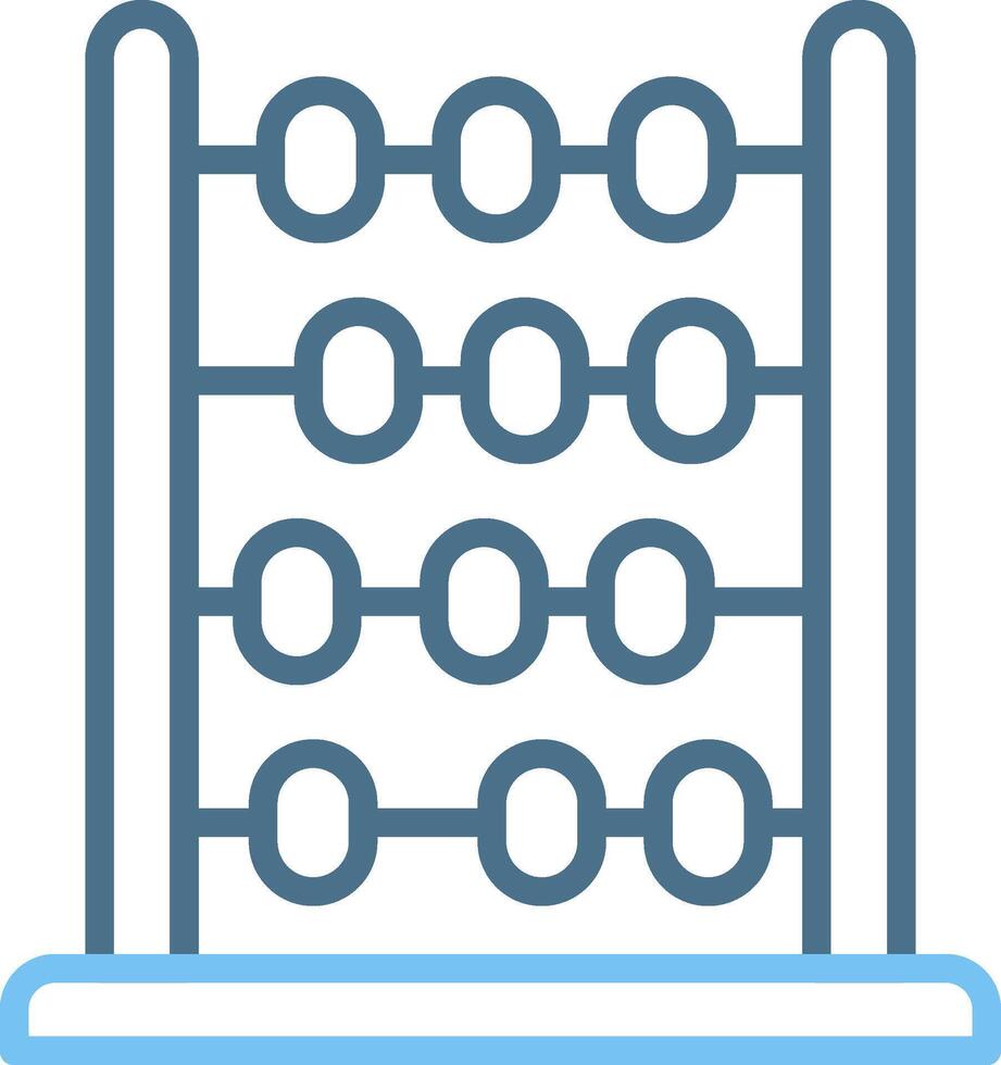 Abacus Line Two Colour Icon Design vector
