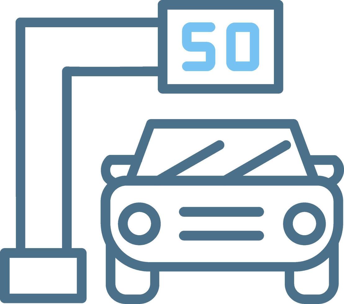 Traffic Camera Line Two Colour Icon Design vector