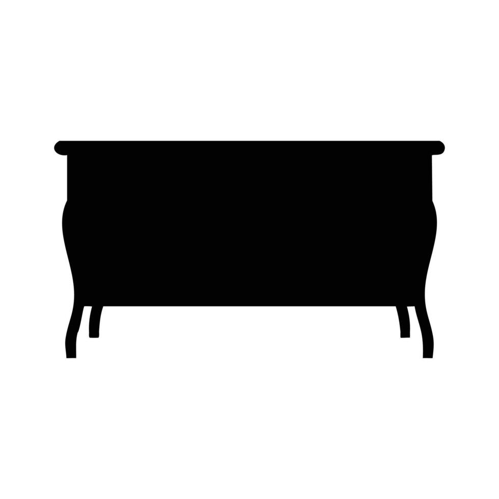 Table icon, silhouettes table, table box, isolated white background vector