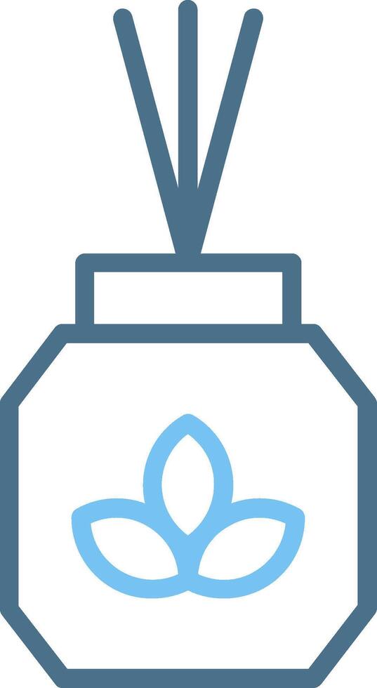 Scent Line Two Colour Icon Design vector